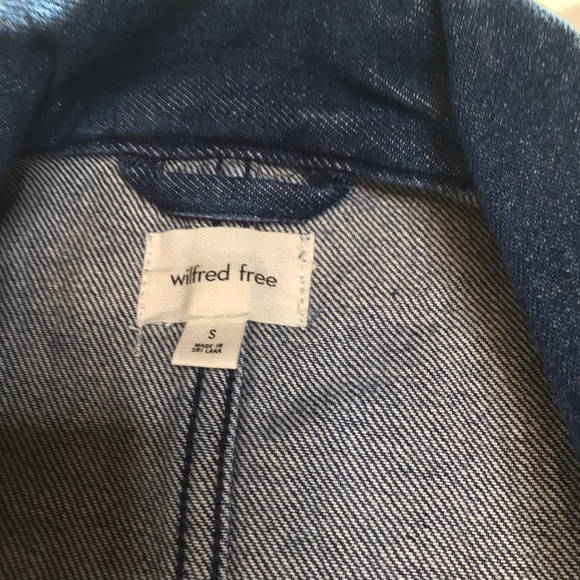 NWT Wilfred Free Port Belted Denim Jacket Size Small - Picture 6 of 7